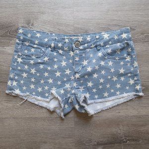 BAJEE COLLECTION by be cool Star Denim Fray Shorts